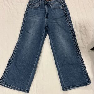 Judy Blue Flare Jeans with Side Detail